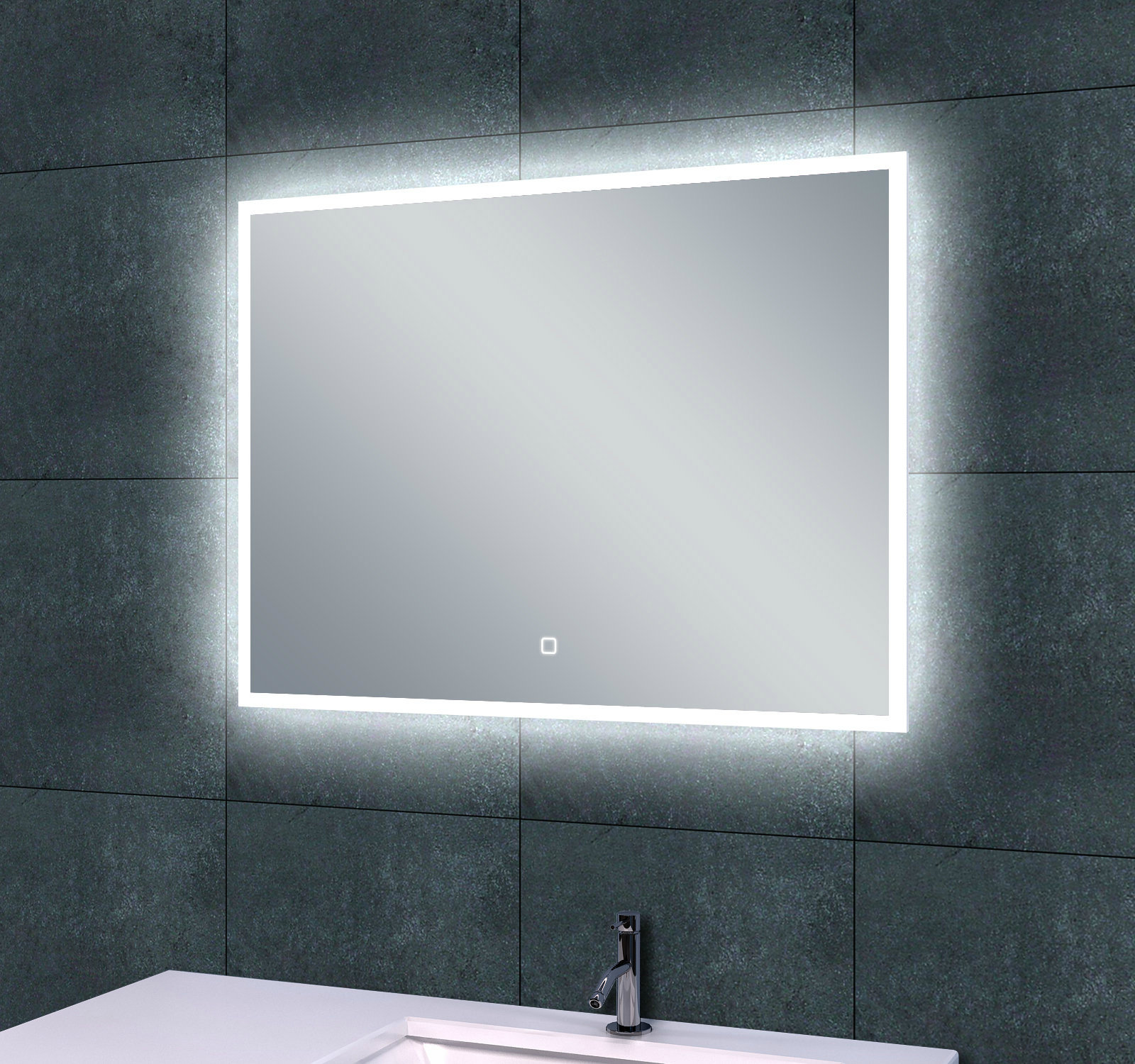 Arcon Badkamerspiegel met LED B.80 x H.60 cm