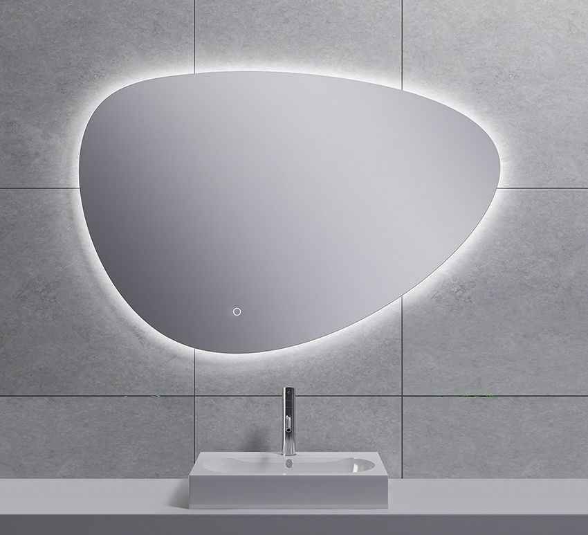 Arcon Asymmetrische LED spiegel dimbaar met verwarming 100 cm