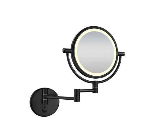Arcon Scheer-en make-up spiegel met LED in Mat Zwart