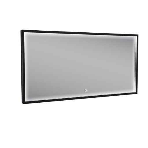 Arcon Spiegel met LED en Verwarming 120 x 60 cm in Mat Zwart