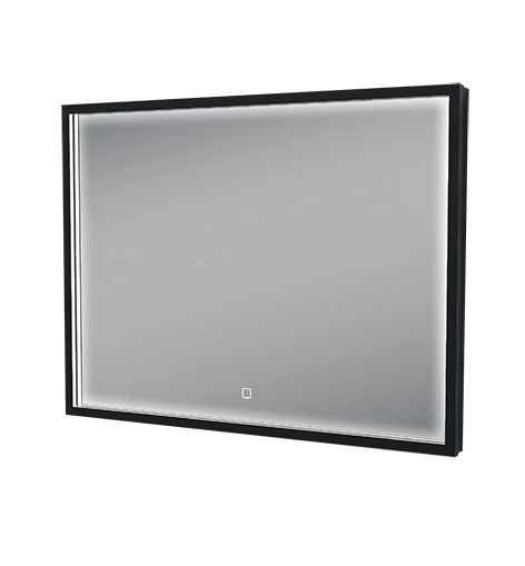 Arcon Spiegel met LED en Verwarming 80 x 60 cm in Mat Zwart