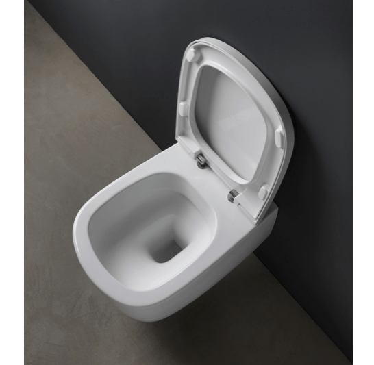 Nic Design Ovvio rimfree mat wit toilet.