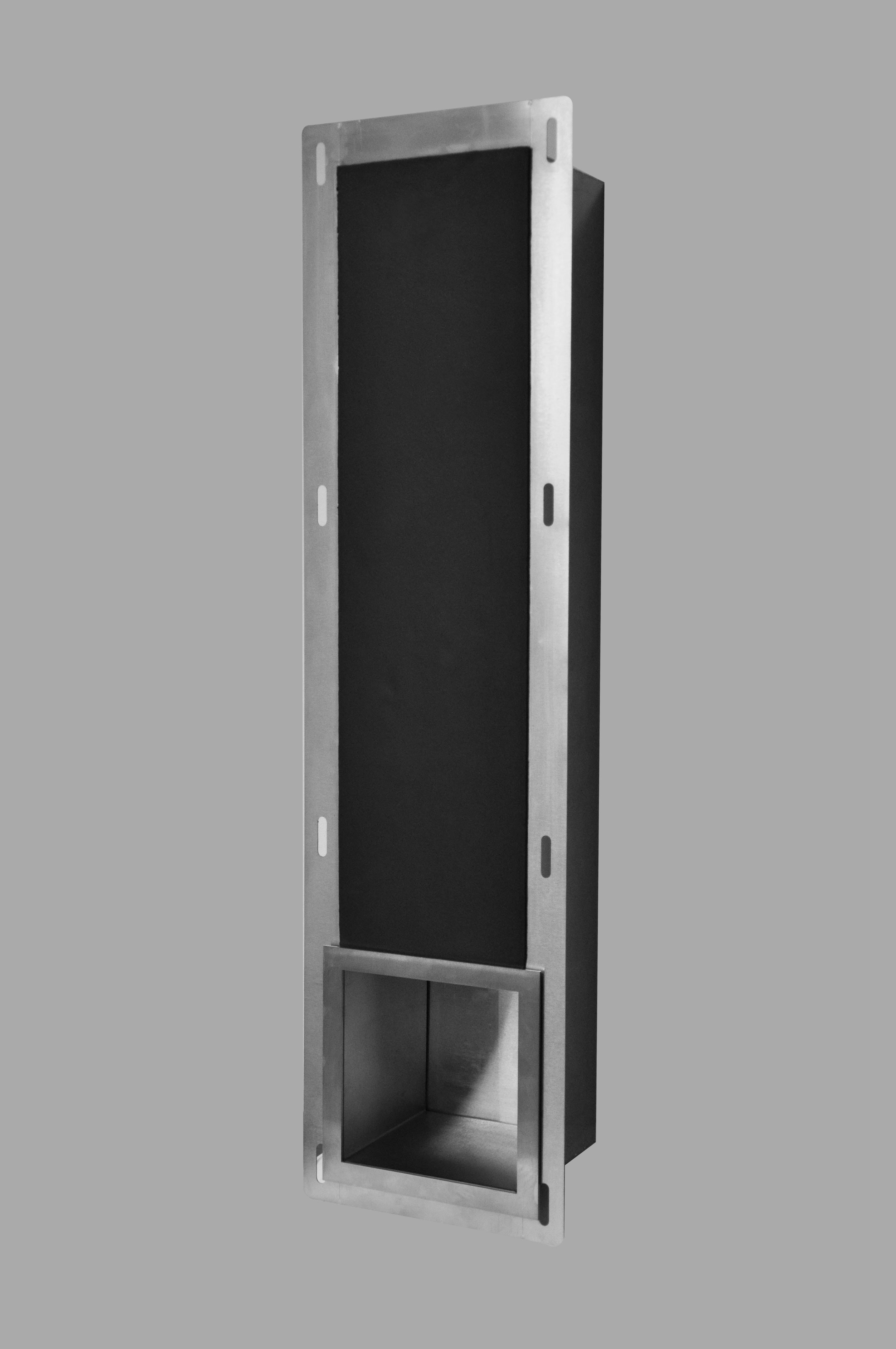 RVS Design Inbouw reserve-toiletrolhouder, plaats voor 5 toiletrollen