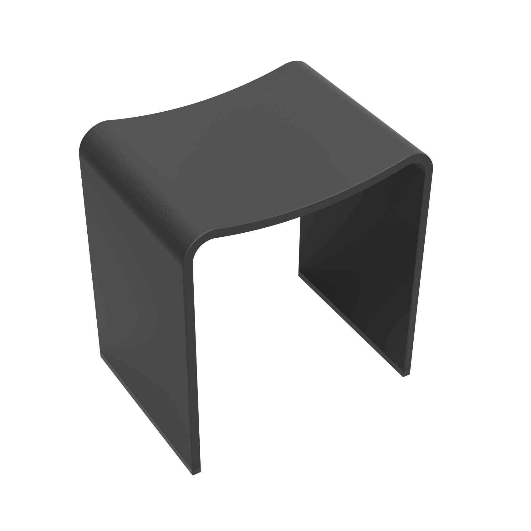 Solid Surface Solutions Badkamerkrukje in mat zwart