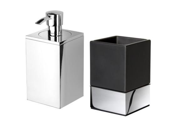 Geesa Modern Art badkamer accessoires Collectie: Zwart & wit